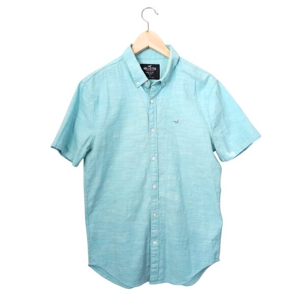Hollister Other - Hollister Aqua Blue Short Sleeve Shirt - Men's Size S